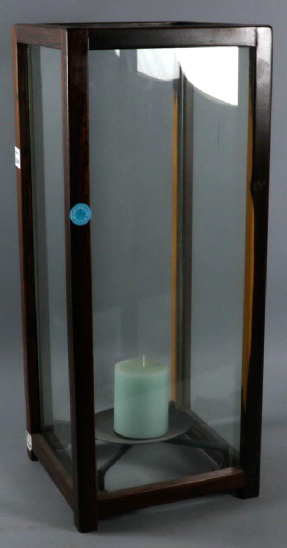 Wood and Glass Candle Lantern (1 of 3)
