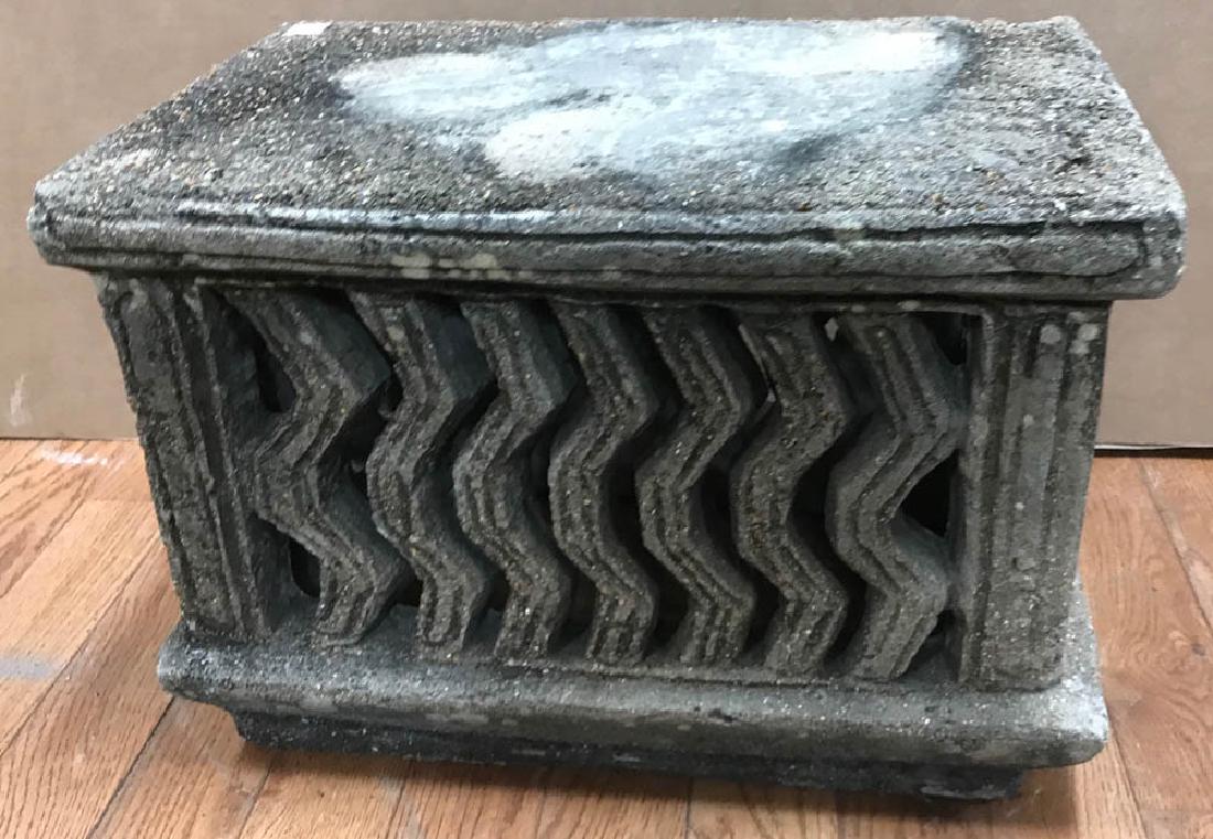 Carved Stone Pedestal (1 of 3)