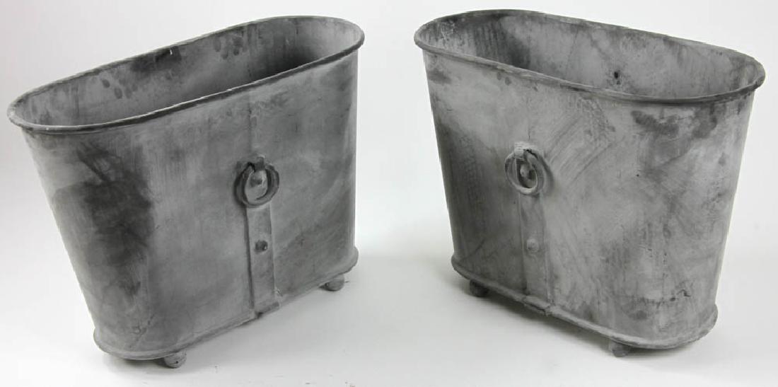 Pair of Georgian Style Oval Planters (1 of 3)