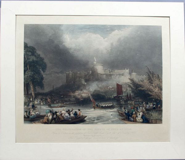 Evans, Fourth Of June At Eton, HC Engraving: Artist: William Evans, Title: The Celebration of the Fourth of June at Eton, Printmaker: C.G. Lewis, Pub: Thomas Ingalton & Son, Date: 1837/later impression, Medium: Mixed method engraving with hand c