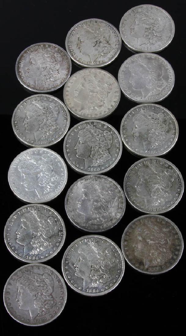 Fifteen Pre 1900 Morgan Silver Dollars (1 of 9)