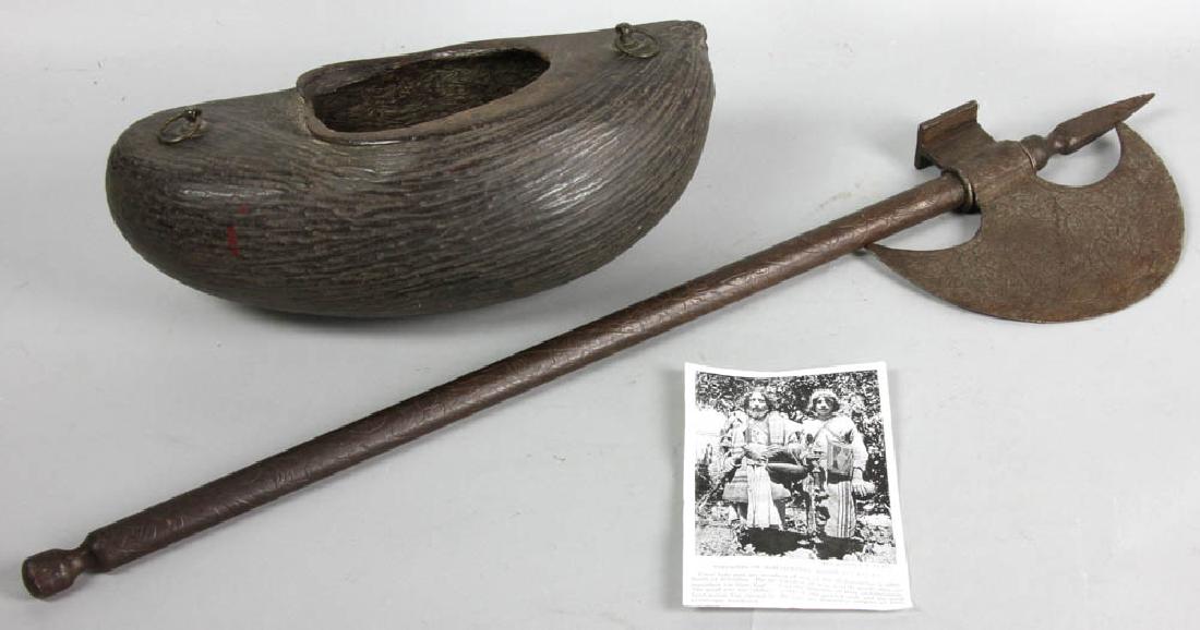 Dervishes Small Steel Axe and Calabash (1 of 4)