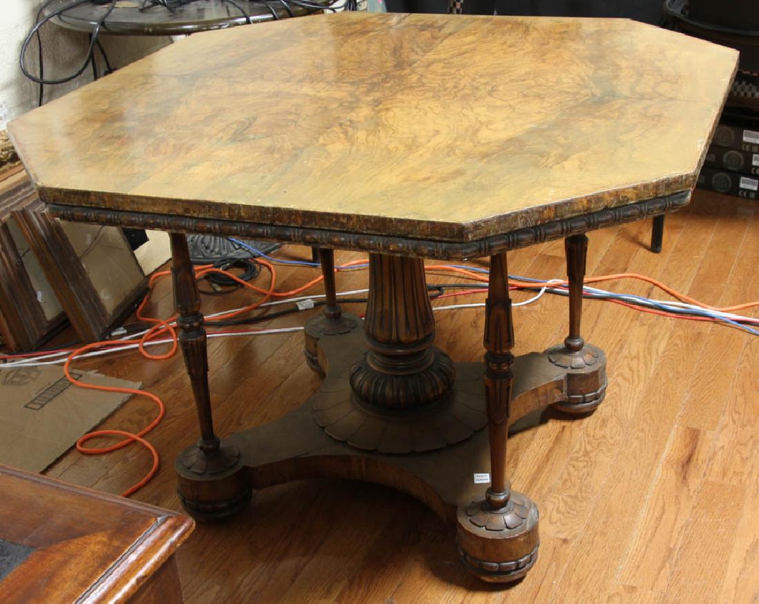 Victorian Style Octagonal Center Table (1 of 4)