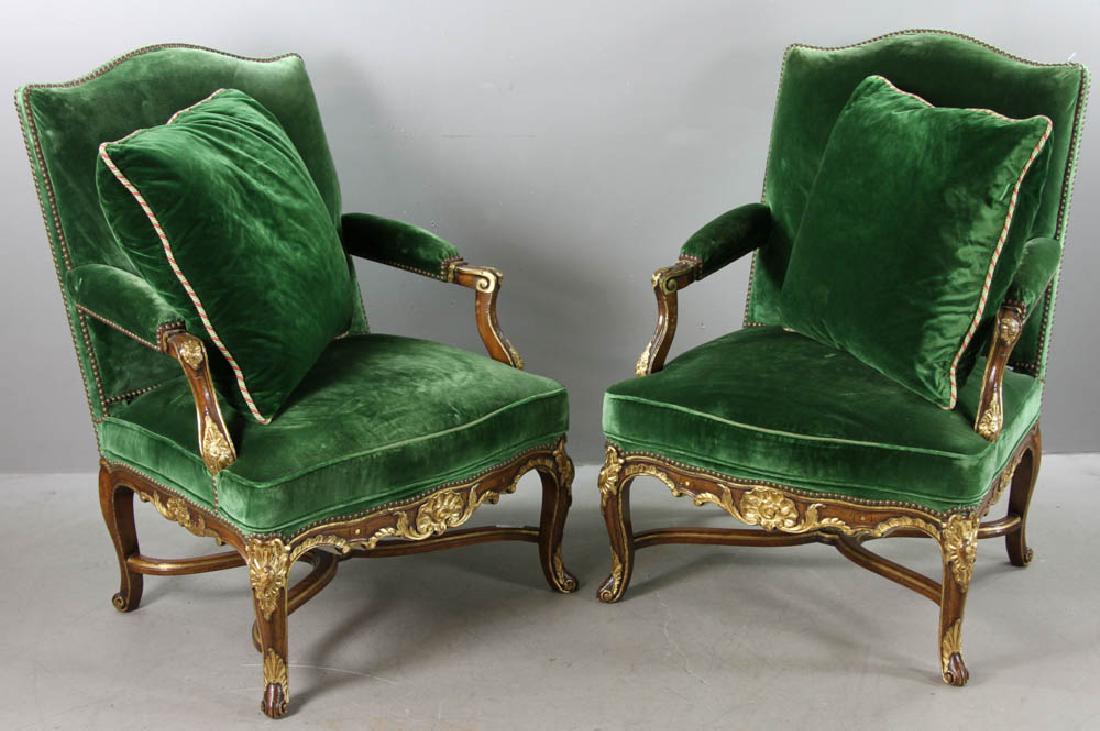 Pair of Continental Style Armchairs (1 of 8)