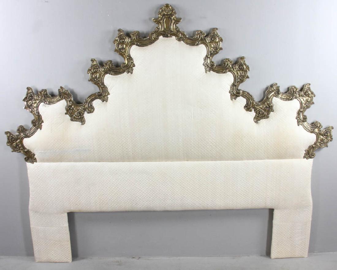 Hollywood Regency Upholstered Headboard (1 of 5)