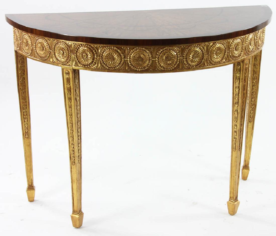 Regency Style Inlaid Console Table (1 of 6)