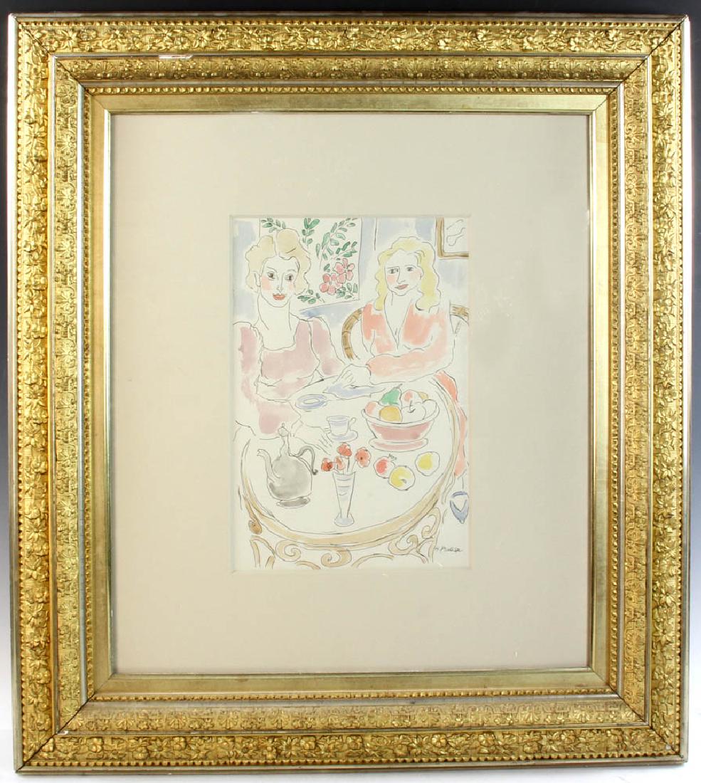 H Matisse Signed Watercolor Pen and Ink (1 of 4)