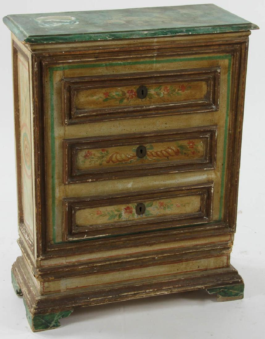 Antique Venetian Four Drawer Chest (1 of 8)