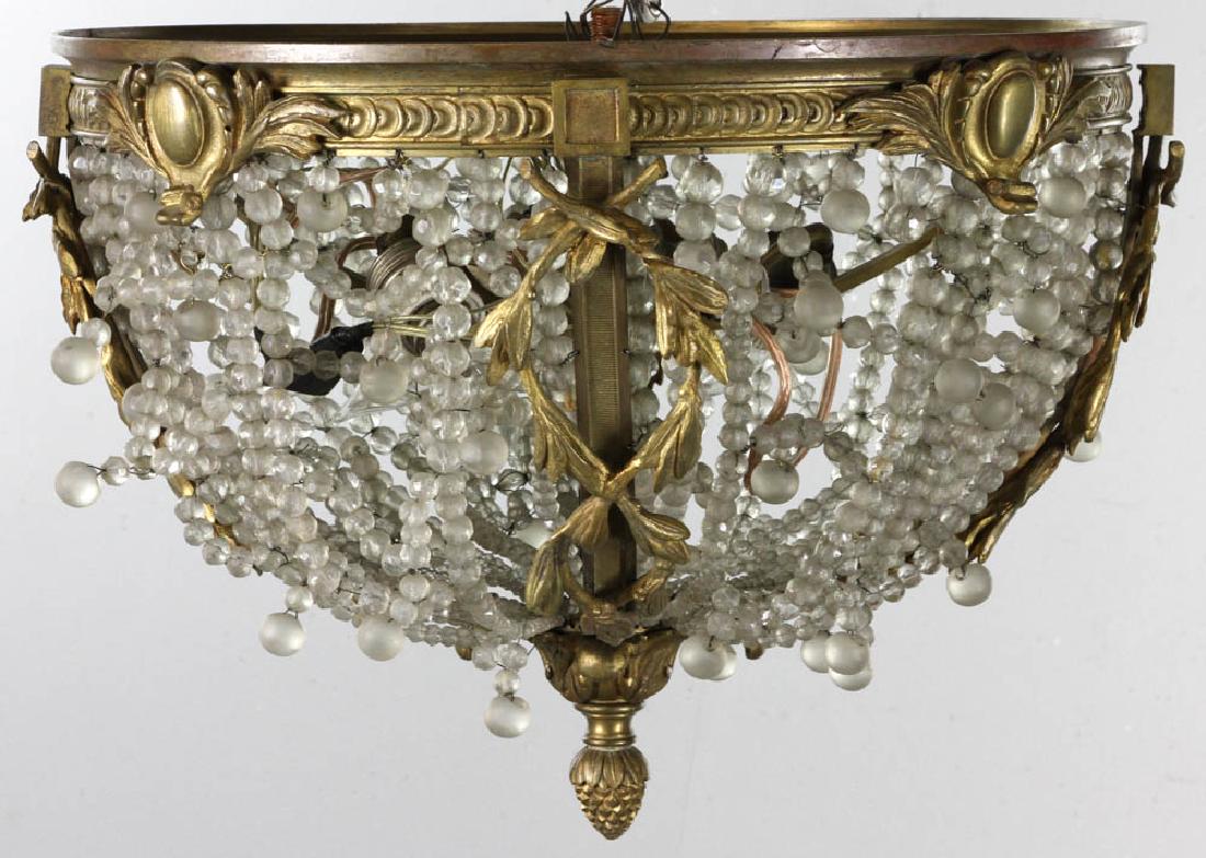 Antique French Baccarat Bronze Chandelier (1 of 3)