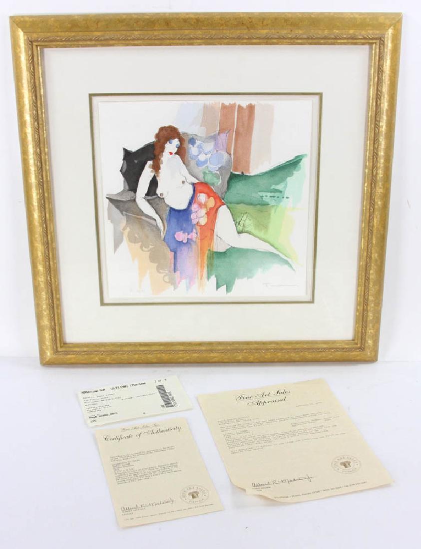 Itzchak Tarkay, Eleanor Reclines, Serigraph (1 of 11)