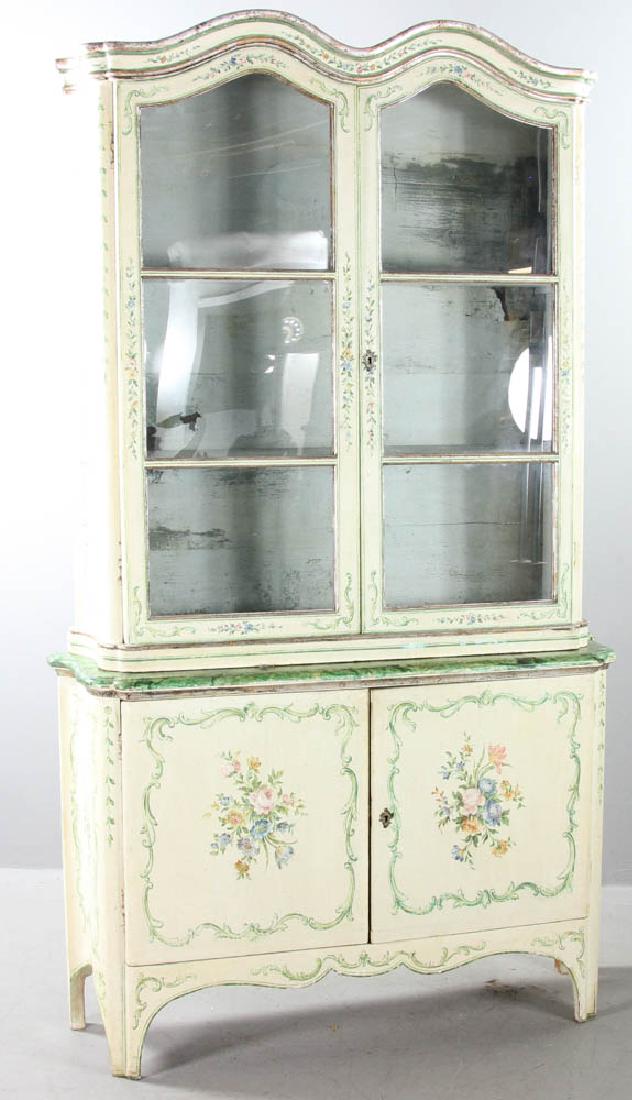 19thC Antique Venetian China Cabinet (1 of 6)