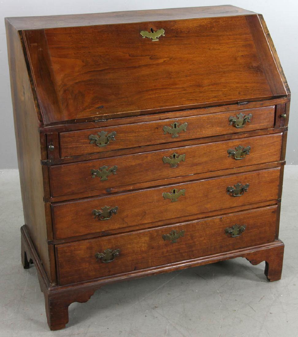 18thC Massachusetts Slant Front Desk (1 of 9)