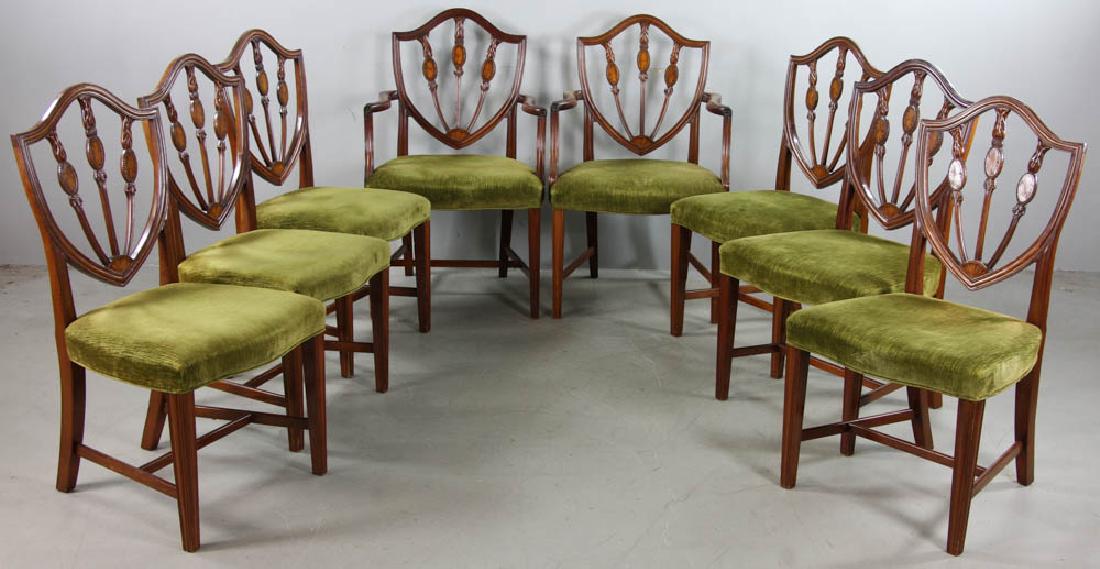 Antique Hepplewhite Style Mahogany Chairs (1 of 8)