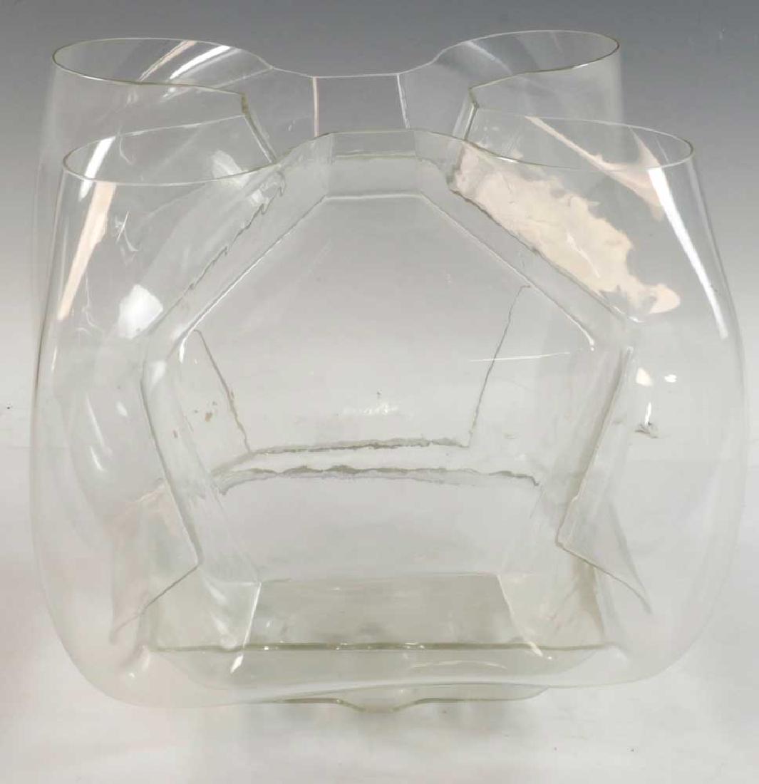 Mid Century Glass Sculptured Vase (1 of 9)