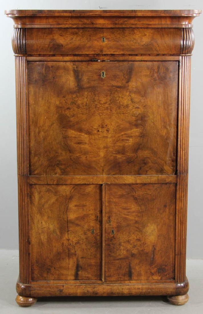 19thC French Walnut Secretaire a Abattant (1 of 7)