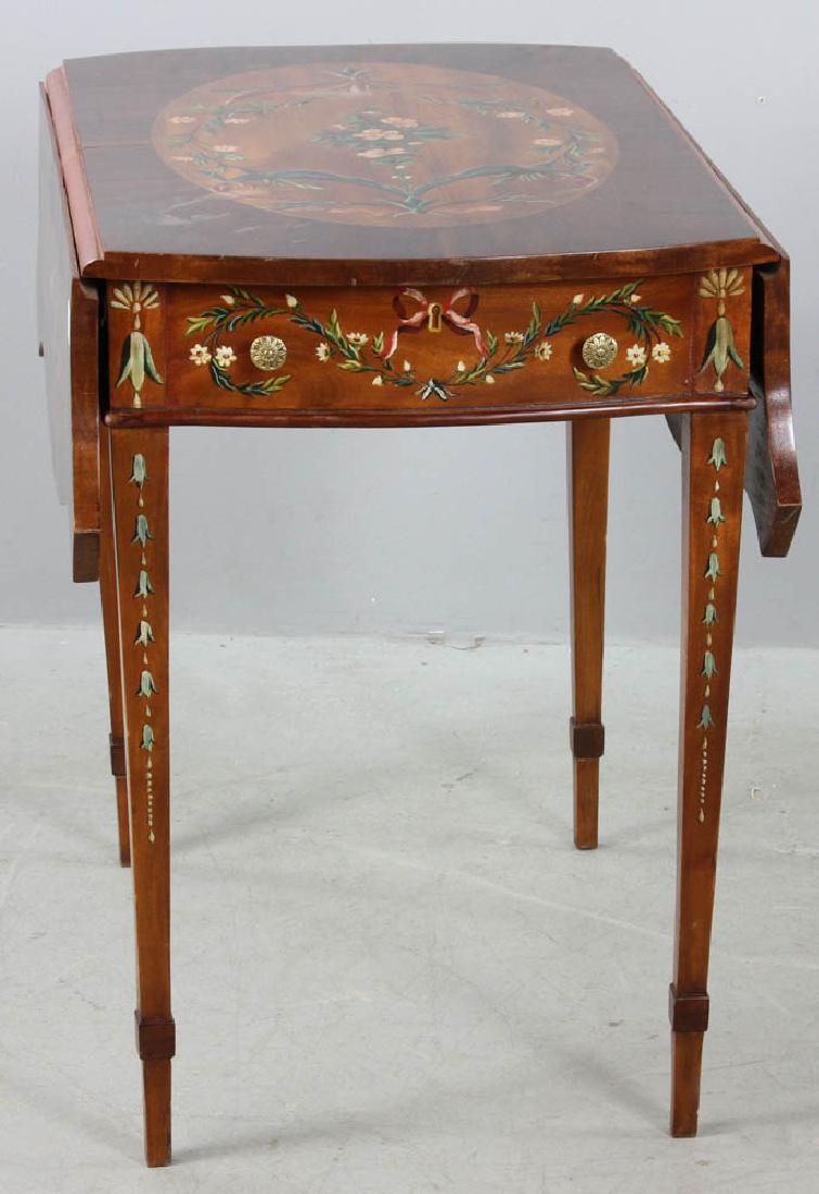 Regency Style Satinwood Drop Leaf Table (1 of 9)