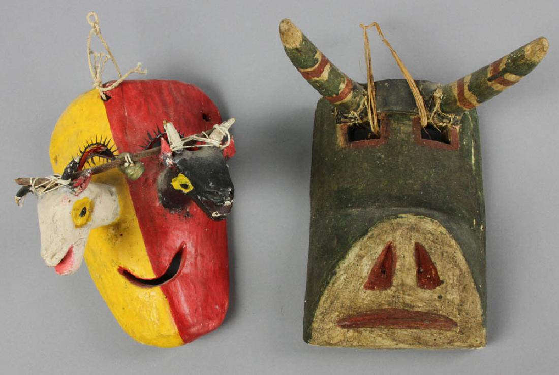 Two Guatemalan Dance Masks (1 of 6)