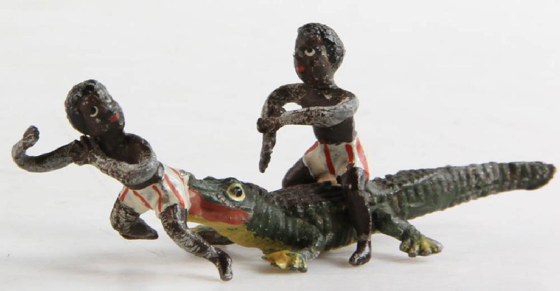 Figure of Two Black Boys with Alligator (1 of 3)
