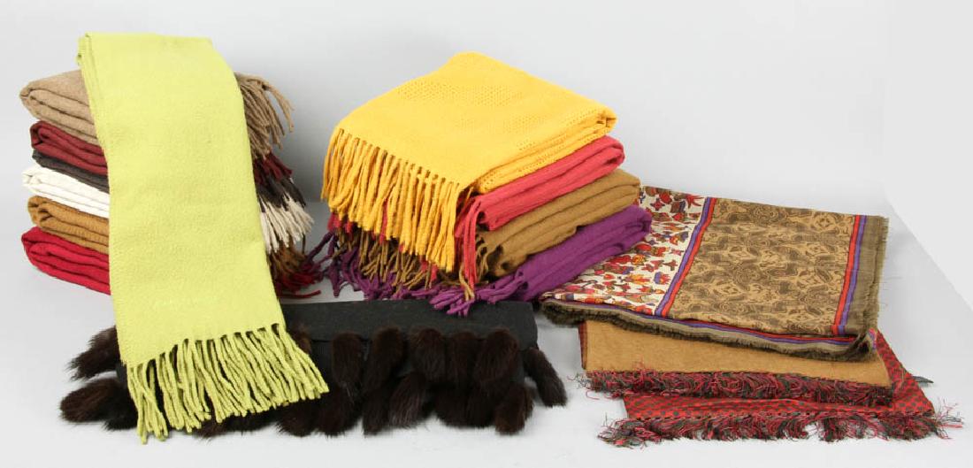 Collection of Wool and Cashmere Scarves (1 of 6)
