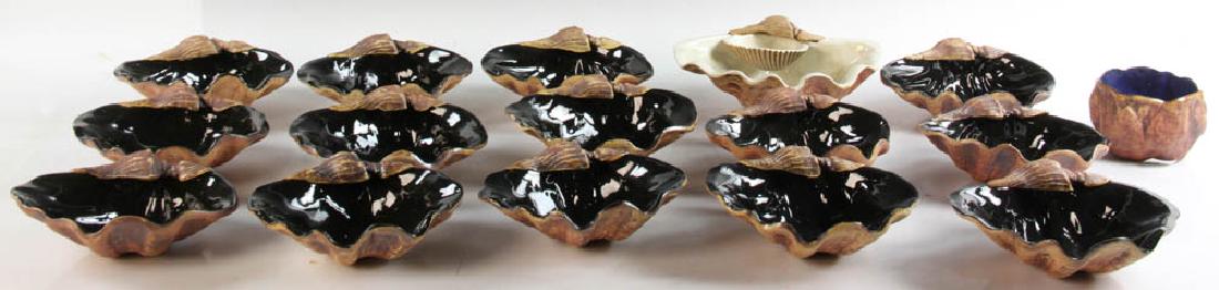 Set of Ceramic Shell Shaped Dishes (1 of 6)