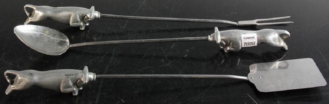 Three Piece Cast Metal Grill Set (1 of 2)