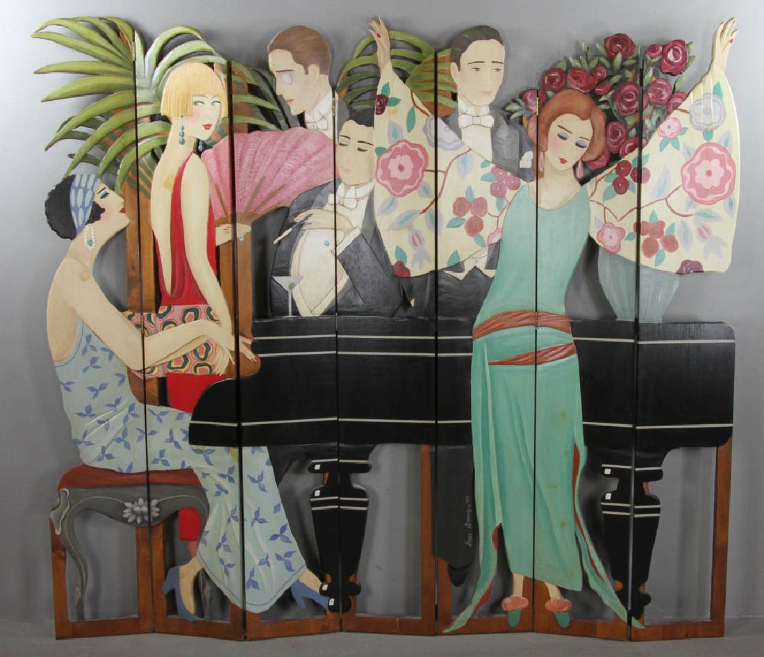 Ines Smrz Signed Art Deco Screen (1 of 7)