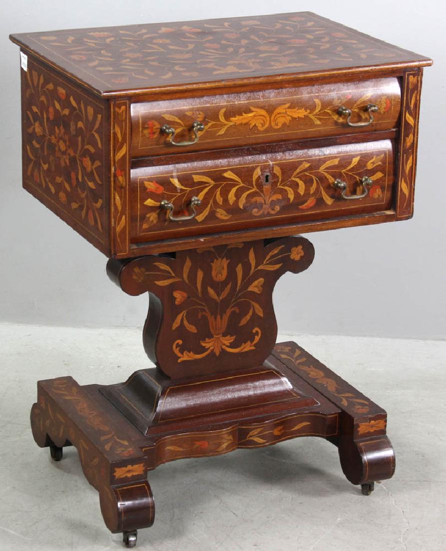 C1850 American Empire Marquetry Stand (1 of 9)