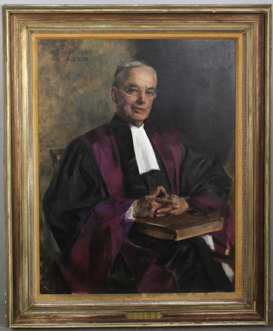 Gardner Cox Signed Portrait Oil on Canvs (1 of 5)