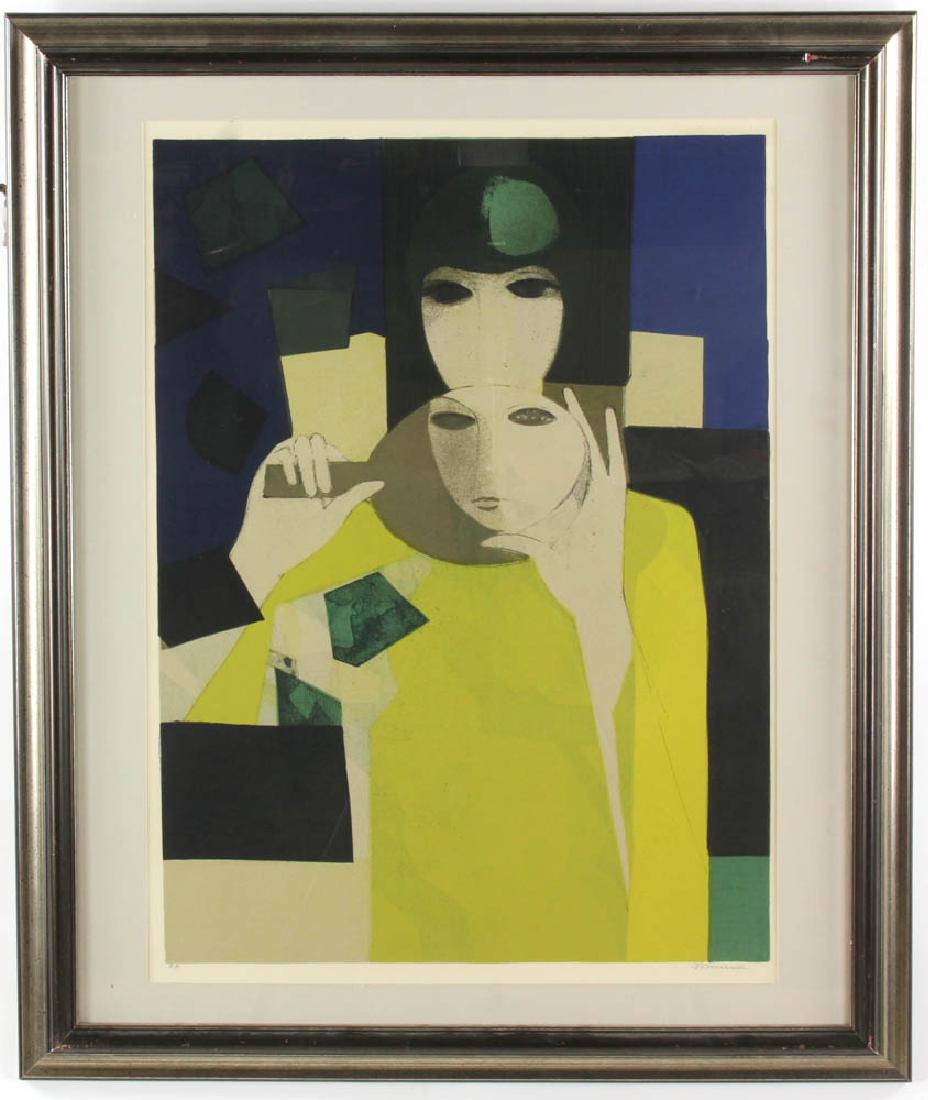 Minaux Abstract Silk Screen (1 of 5)