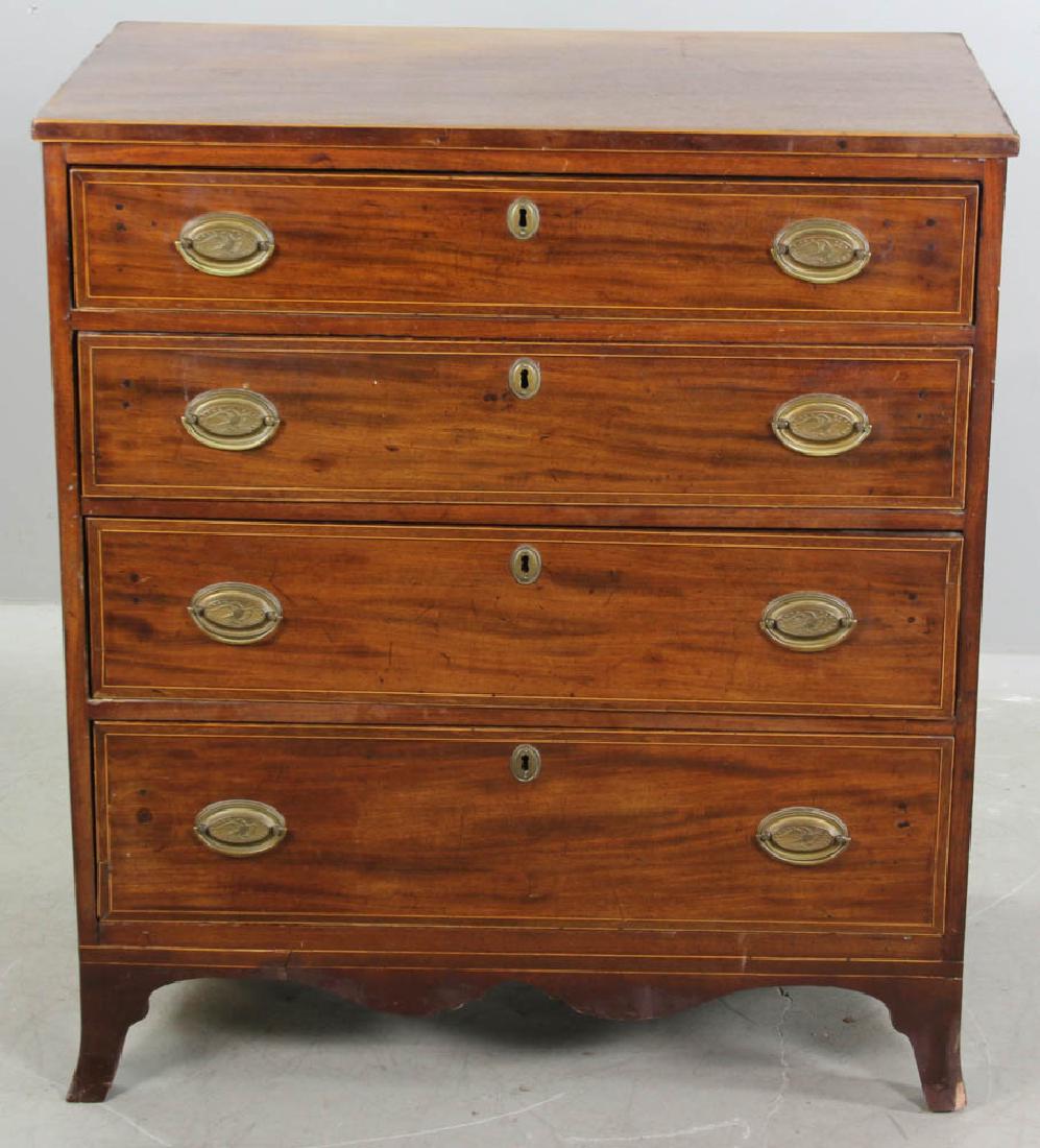 Early 19thC Maple Federal Diminutive Chest (1 of 6)