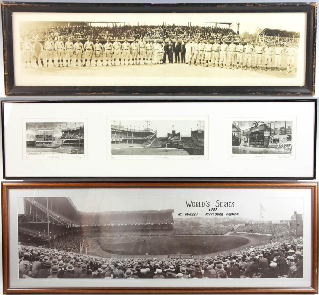Three Panoramic Baseball Photos (1 of 10)
