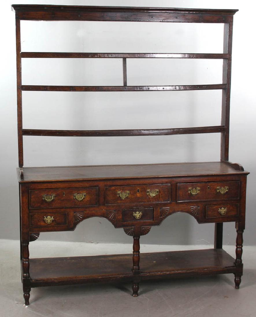 18thC Welsh Oak Cupboard (1 of 7)