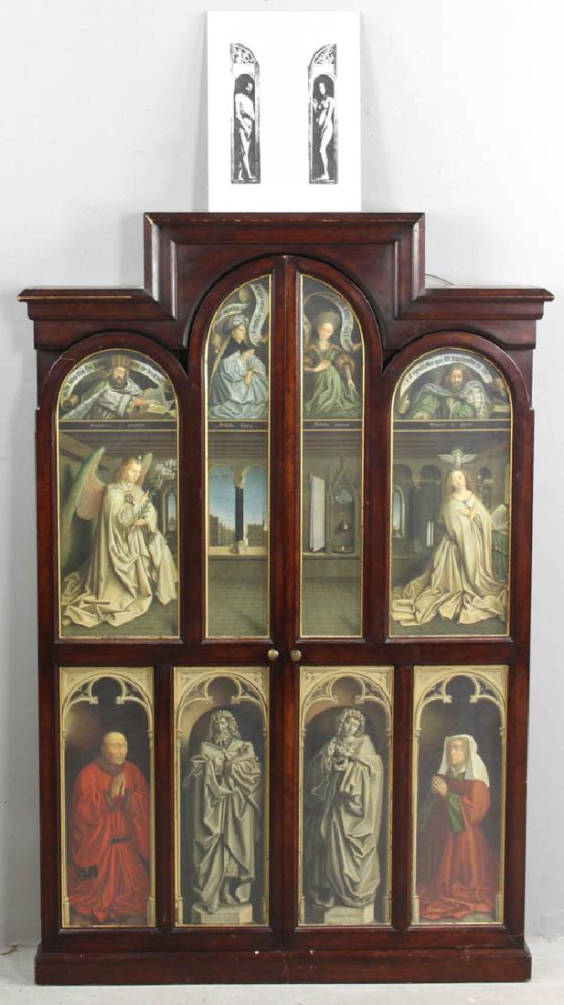 Late 19th C Altarpiece in Triptych Form (1 of 7)