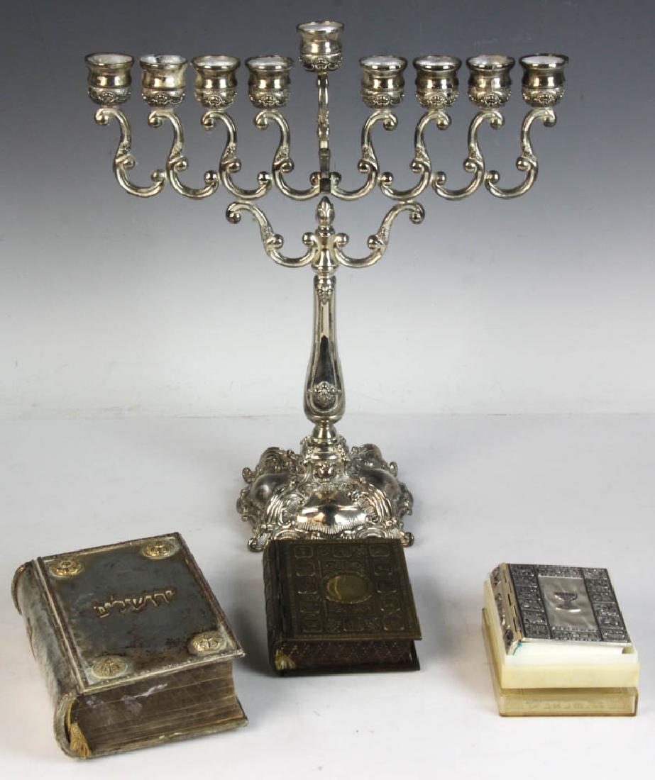 Judaica Grouping of Menorah, Books (1 of 6)