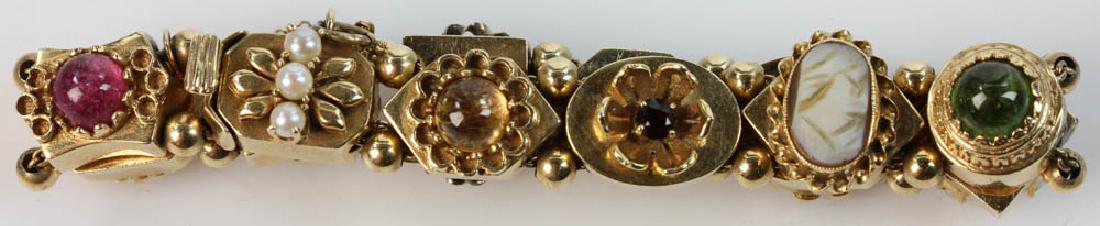 14k Gold Bracelet with Assorted Stones (1 of 4)