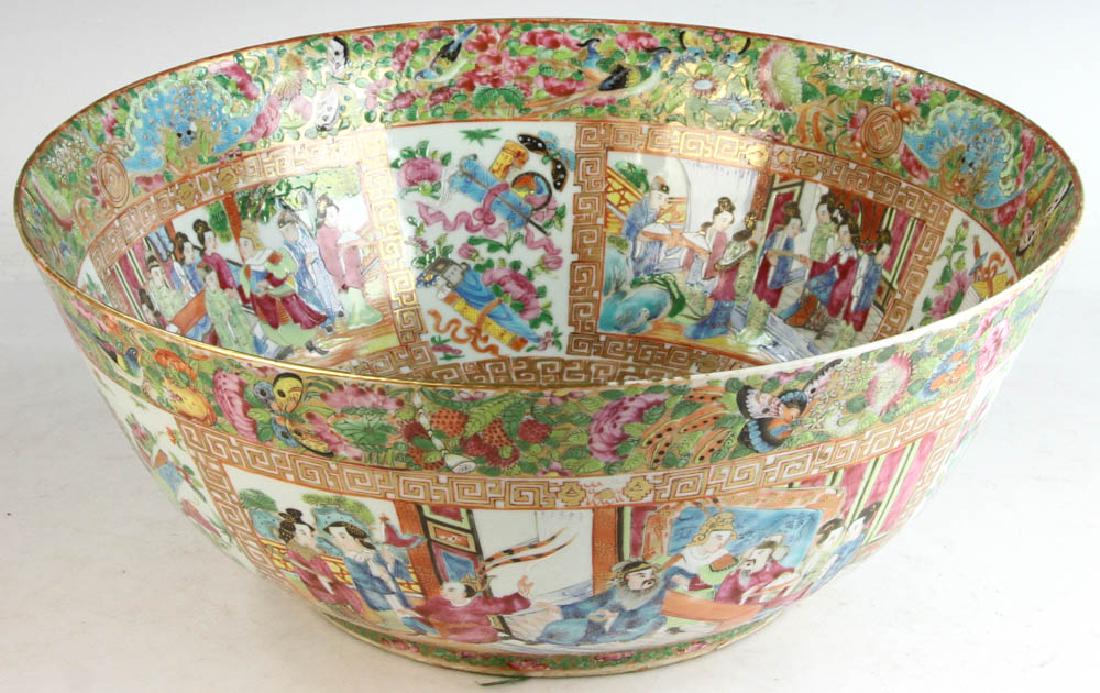Chinese Export Rose Mandarin Bowl (1 of 8)