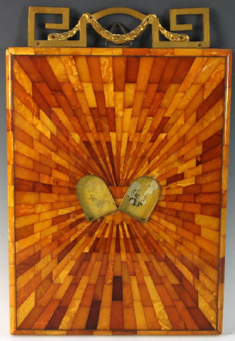 Early 20thC European Amber Inlaid Frame (1 of 6)