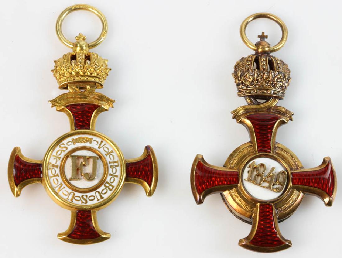 Two 19thC Austrian 14k Gold Medals (1 of 6)