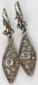 Pair of Antique 14k Gold Diamond Earrings