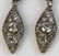 Pair of Antique 14k Gold Diamond Earrings - 2