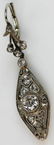 Pair of Antique 14k Gold Diamond Earrings - 3