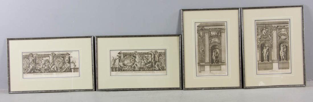 Lot of (4) 18th C. Engravings, Framed (1 of 6)