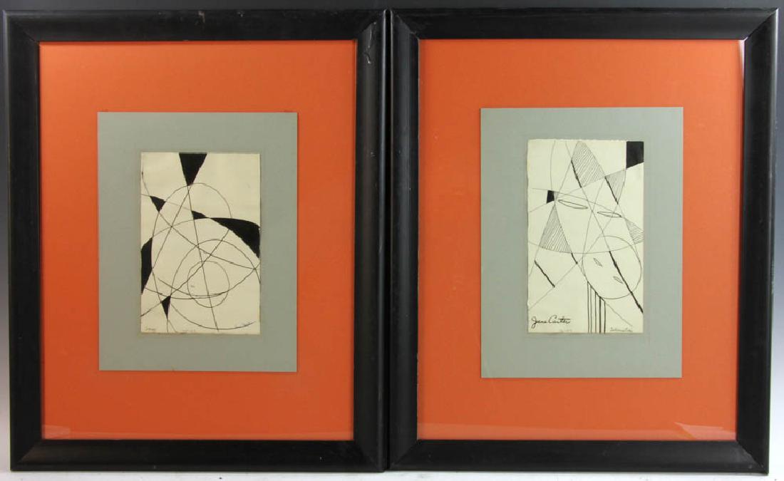 June Carter Two Ink on Paper Abstracts (1 of 7)