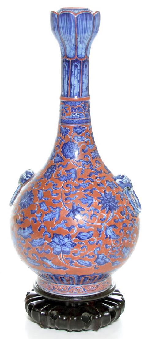 An Iron-Red Chinese "Garlic" Vase (1 of 4)