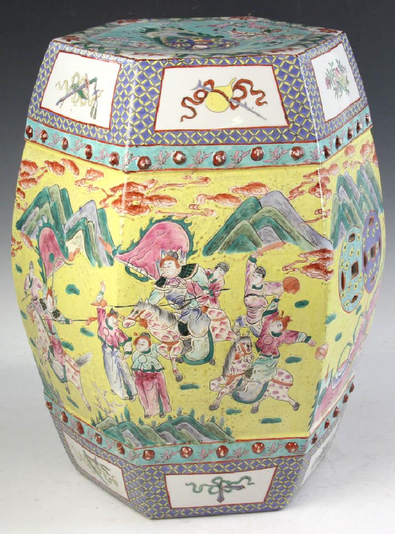 Chinese Famille Rose Porcelain Stool (1 of 10)