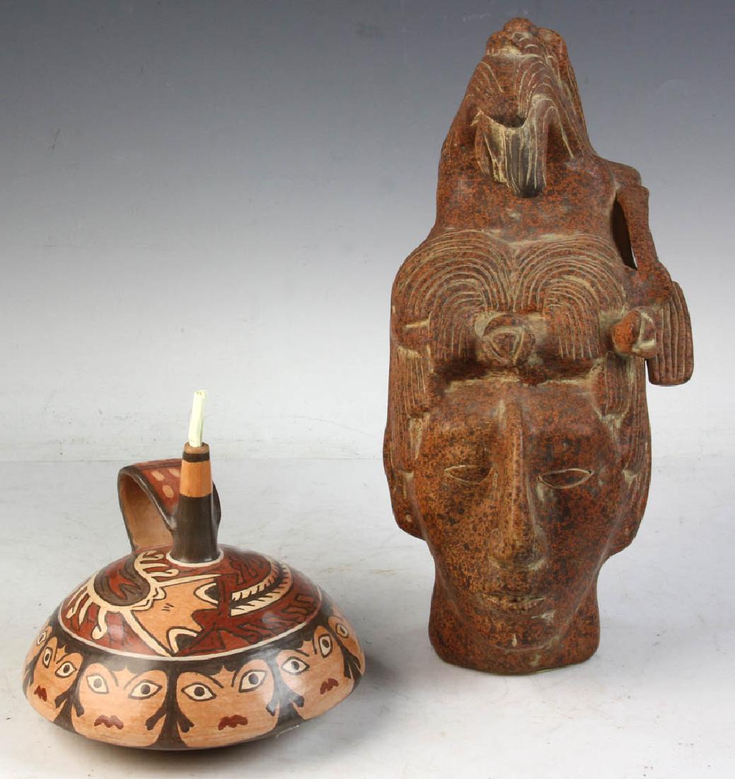 Peru Nasca Pot, Mayan Head (1 of 8)