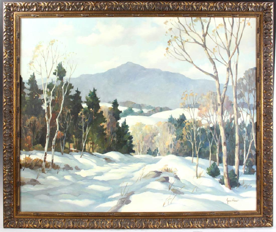 John Cuthbert Hare Oil on Canvas Landscape (1 of 7)