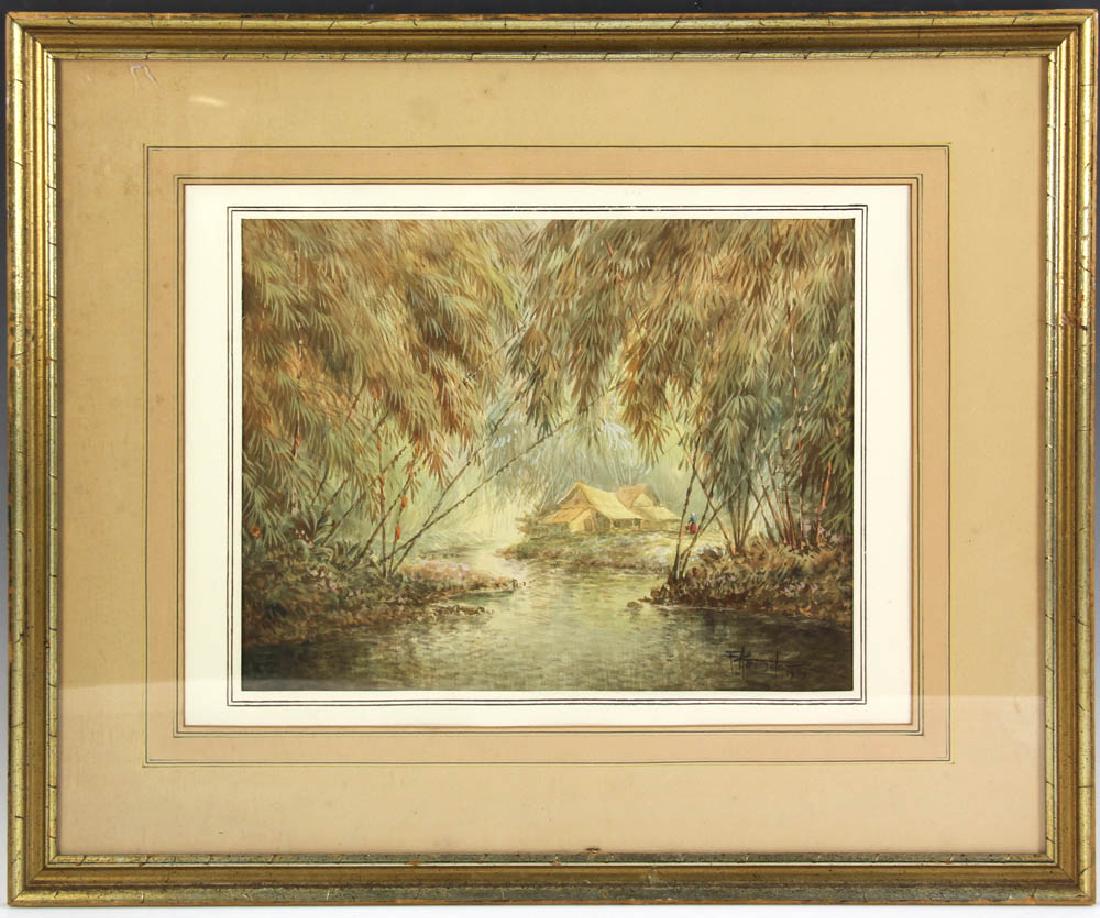 F Amorsolo River View Watercolor (1 of 5)