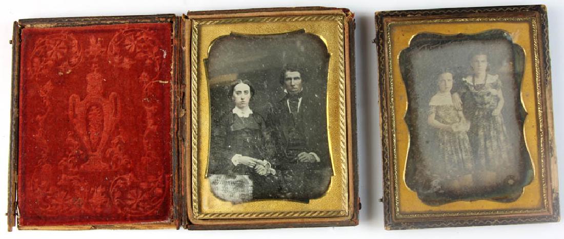 Pair of Daguerreotypes, Couple and Children (1 of 7)