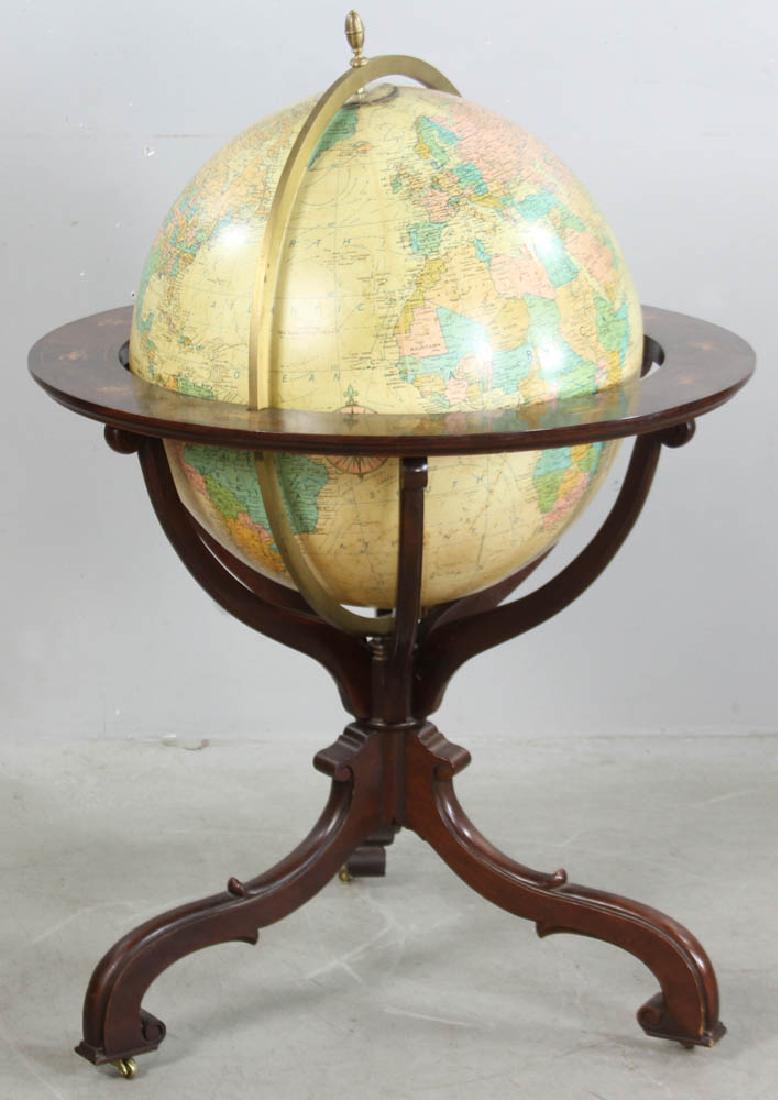 Baker World Globe on Mahogany Stand (1 of 8)